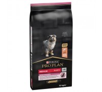 Purina Pro Plan Medium Puppy Sensitive Skin Optiderma Salmone e riso da kg 12 (€ 4,12 / kg)